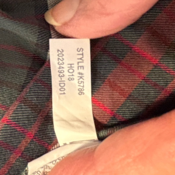 Madewell V-Neck Button Front Shirt Plainview Multicolor Lightweight Plaid Size M - Picture 7 of 7